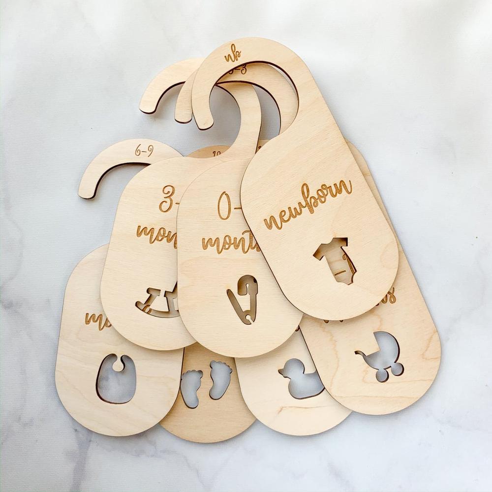 Mom Baby Shower Hanging Clothes Dividers Wardrobe Cabinet Dividers For Clothes
