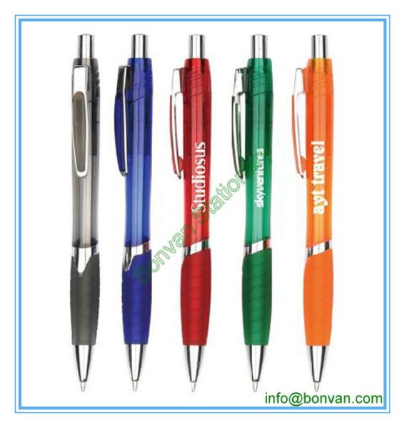 Buy cheap transparent advertising plastic pen,click style from wholesalers