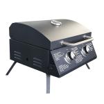 Outdoor Stainless Steel Gas BBQ Grill Smoker Barbecue Smoke Stove with Large