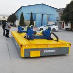 Free Move Material Transfer Cart Battery Operated Hydraulic Steering