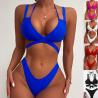 Buy cheap Stitching Blue Sexy Bikini Gauze High Waist One Piece Bikini Women'S Swimsuit from wholesalers