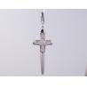 Buy cheap Cross w/Heart AAA CZ S925 Silver Religious Cross Pendant with Engraved Logo and 46cm silver jewelry pendant with Rolo from wholesalers