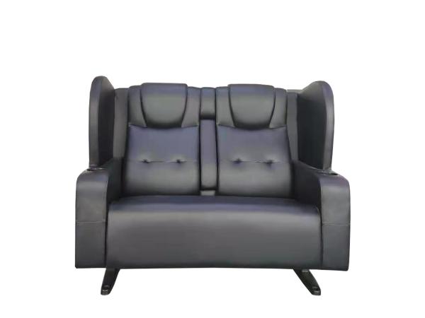Buy cheap Metal Frame Cinema Lover Chair Theatre Couple Seat from wholesalers