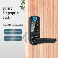 Buy cheap Passcode 180mm Alkaline Smart Fingerprint Door Lock Commercial Wireless product