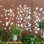 Outdoor Modern Durable Corten Steel Sheets Oem / Odm Wall Decoration