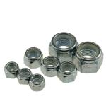 Buy cheap SAE J995 Grade 4 M10 Nylon Insert Lock Nuts Zinc Coated from wholesalers
