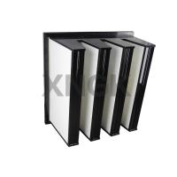 Buy cheap Polyester V Bank Filter 4V Design F8 for Pharmaceutical Clean Room air filter product