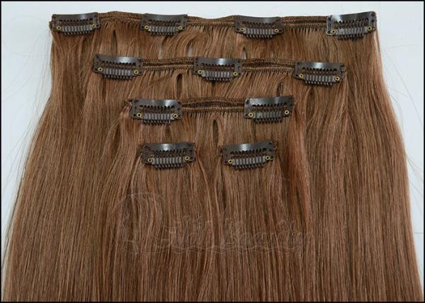 Quality Fast delivery 613 100% Human Real Hair Clip In Hair Extensions European Straight for Lady for sale