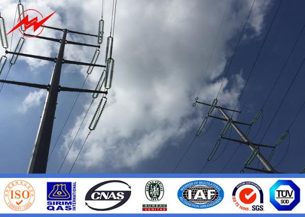 Buy cheap Type B 5mm Thickness 45ft Height Steel Utility Poles Gr50 Material Bitumen Surface Treatment from wholesalers