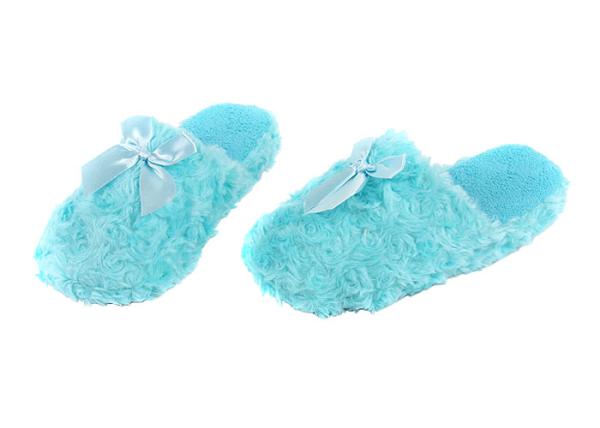 Buy cheap Close Toe Disposable House Slippers , Blue Plush Slippers For Women from wholesalers