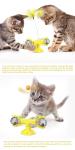 20cm Yellow Planet Spinning Windmill Cat Cute Pet Toys