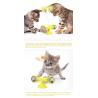 Buy cheap 20cm Yellow Planet Spinning Windmill Cat Cute Pet Toys from wholesalers