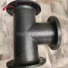 Buy cheap Ductile Iron Pipe Fittings All Flange Tees Black Color ISO2531 Standard from wholesalers