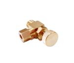 Lead Free Brass 1/4 90 Degree Angle Needle Valve With Brass Handwheel