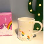 Unicorn Ceramic Coffee Cups Novelty 3D Animal Handle Water Mug