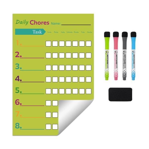 Customizable Erasable Daily Weekly Monthly Chore Chart Preschool Reward Chart