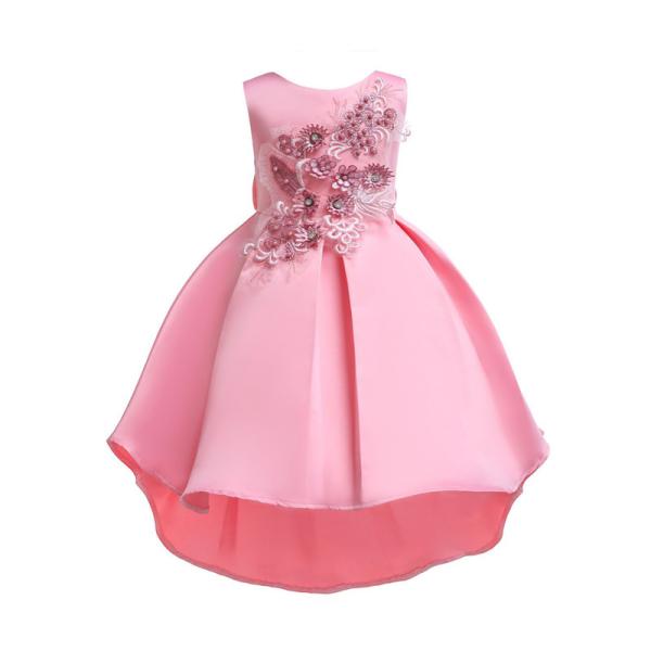 Blue Princess Dress Vestidos Niñas Robe Noel Vestidos De Niñas o-Neck Girls