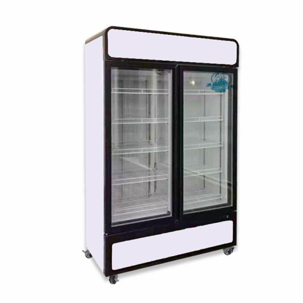 Buy cheap Supermarket Vertical Ice Cream Refrigerator Glass Door Meat Display Freezer from wholesalers