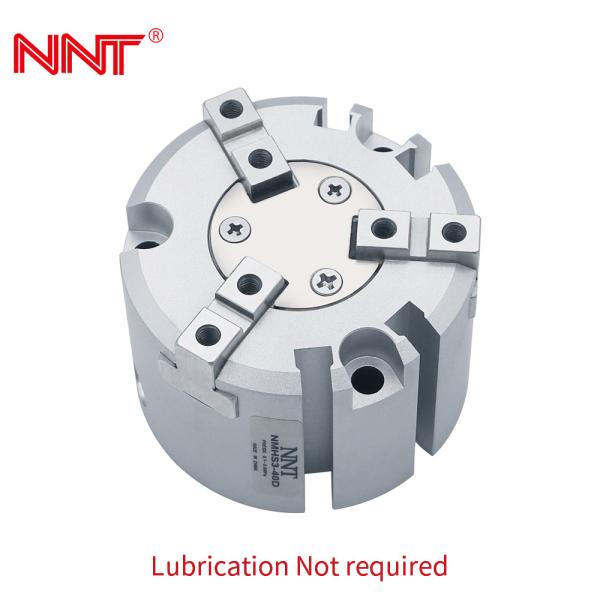 Buy cheap MHS3 Pneumatic 3 Jaw Gripper 0.01mm Opening And Closing Cylindrical Claw from wholesalers
