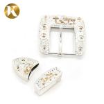 Fashion 2 Color Plate Belt Buckles With Handwork + Machinery Technics