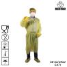 Buy cheap Polypropylene pPE Sterile Disposable Gowns Non-Hazardous Yellow Disposable Gowns from wholesalers