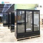 1500L Glass Door Fan Cooling Commercial Upright Showcase Fridge Supermarket