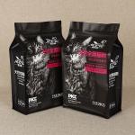 Side Gusset Flat Bottom Plastic Pet Food Packaging Bag With Zipper
