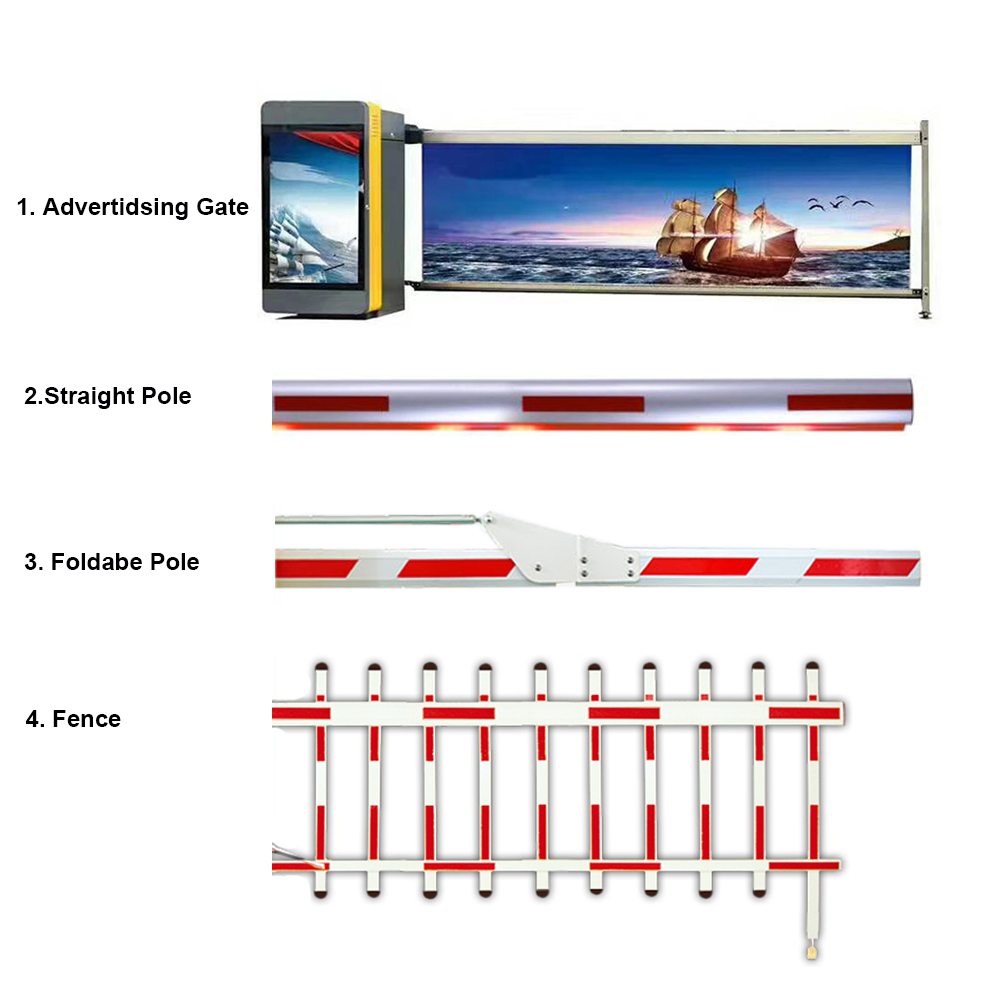 ZYGG Commercial Advertising Flap Barrier Gate Waterproof With 24V DC Motor