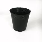 Black Color Big Plastic Flower Pot Garden Aging Resistant