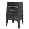 Buy cheap H75mm Table L56cm Chair Rattan Garden Dining Set , 4 Seater Rattan Dining Set For Patio from wholesalers