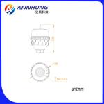 ICAO Standard Low Intensity Obstruction Light Red Steady Burning Built - In