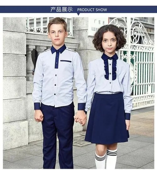 Twill 2/1 Style Cotton Uniform Shirt Fabric School Uniform Summer Cloth