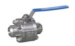 Forged Side Entry Soft - Seated Industrial Ball Valve 2 / 3 Piece Body Style