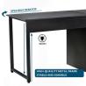 Buy cheap Black 300LBS Capacity 2 Person Computer Desk / Two Person Office Desk from wholesalers