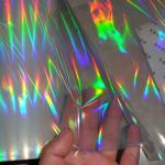 Transparent UV Cast Cure BOPP Holographic Plastic Lamination Film Moisture Proof
