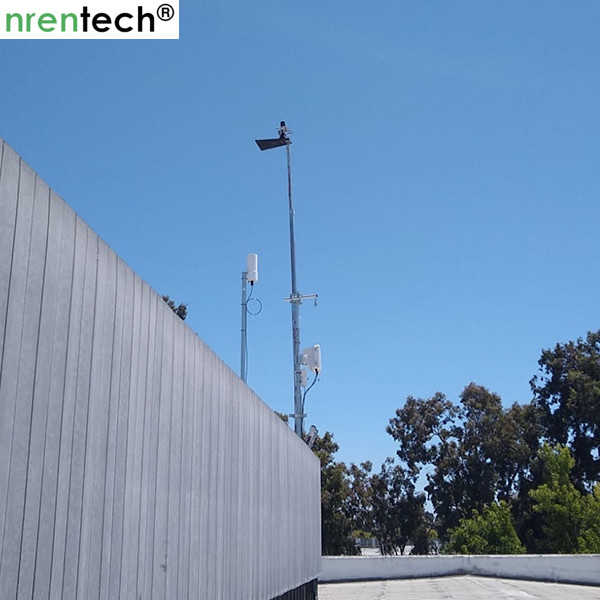 10m crank telescopic mast- galvanized telescopic mast, steel telescopic mast 50kg payloads