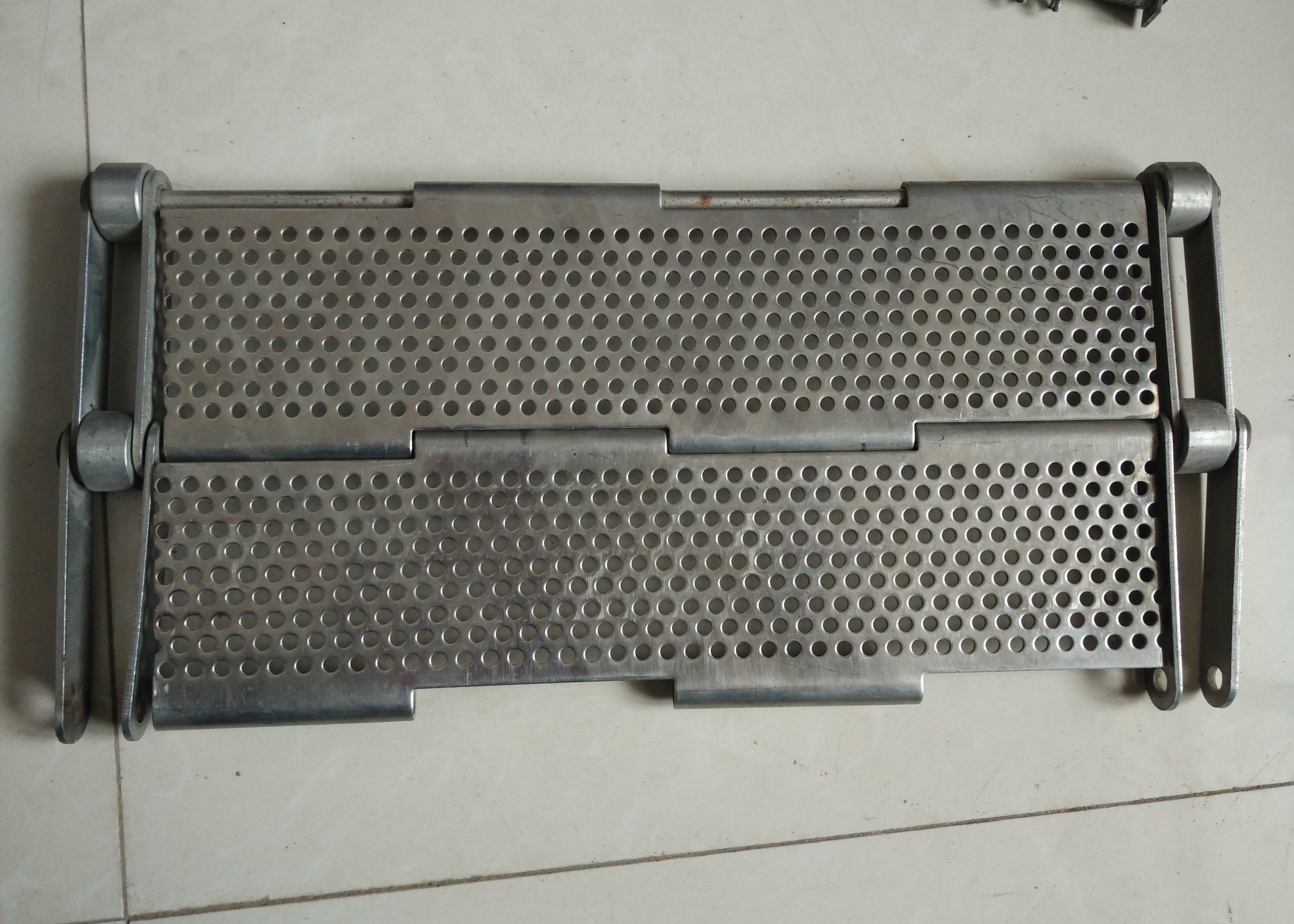 Heat Resistant Conveyor Wire Belt Chain Plate SS316 2250 N Load