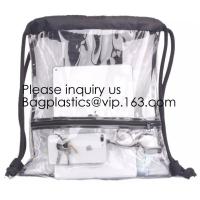 Buy cheap Drawstring Bags, Waterproof Small Clear Bag For Stadium Colleges Sport Event product