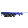 Buy cheap Q345B Skeleton Container Semi Trailer 40000kg Truck Trailer Chassis from wholesalers