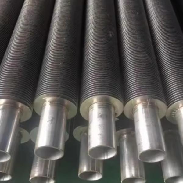 Buy cheap DELLOK 4mm-15mm Tube Thickness Extruded Fin Tube Machine With Black Coating Or Varnish Protection from wholesalers