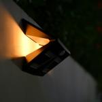 IP65 White Black Sensitive Pir Cob Solar Powered Outside Wall Lights