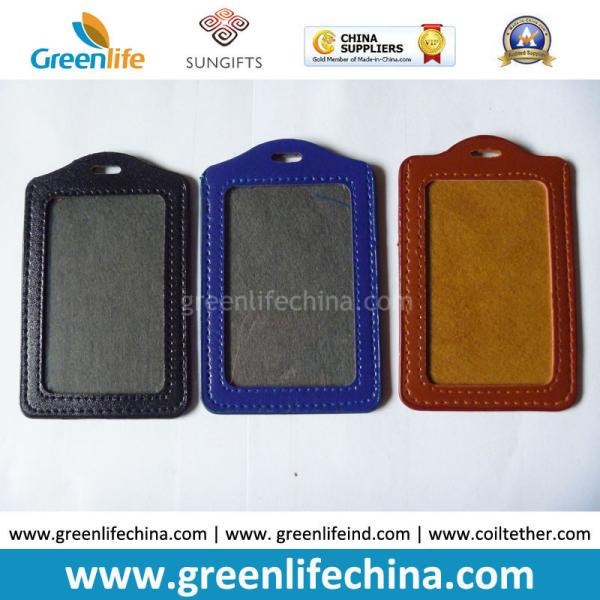Buy cheap Office Name Badge Leather Badge Holder Soft ID Badge Pocket from wholesalers