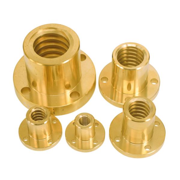 Buy cheap Golden Copper 2mm Pitch 8mm T8 Lead Screw Nut For 3D Printer from wholesalers