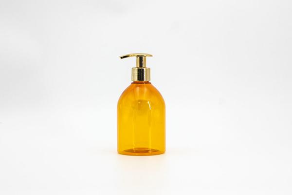 Quality Transparent Orange 118mm 300ml Bulk Lotion Bottles for sale