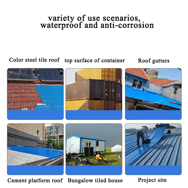 Industrial And Civil Buildings Metal Roof with Self-adhesive Waterproof Membrane Self-Adhesive Waterproof Roofing Felt Multiple Layers for Sound &