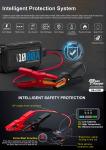 12V 24V 1000A 4000A Jump Starter With PD 65W DC Outlet Air Compressor Total