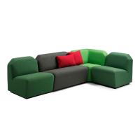 Buy cheap Colorful Corner Commercial Booth Sofa Seating For Hotel Lobby / Shopping Mall product