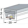 Buy cheap Recessed Mounted LED Silicone Tube IP68 Waterproof Milky Clear Color from wholesalers