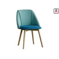 Buy cheap Nordic Upholstered Dining Room Chairs 6cm Plump Seater With High-Density Sponge product