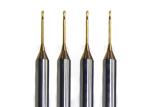 Tungsten Carbide Steel Micro Diameter End Mill / High Performance Cutting End